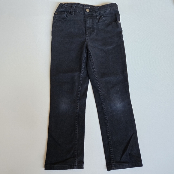 CAT & JACK BOYS Black wash SkinnY Jeans Adjustable waist size 7 - Picture 1 of 6